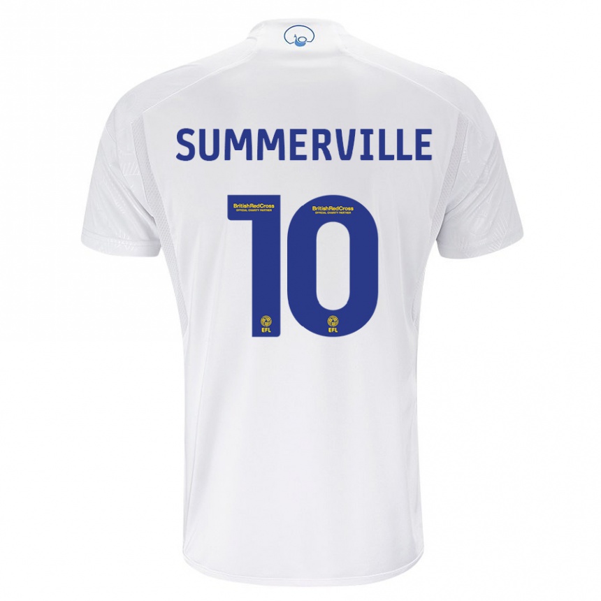 Enfant Football Maillot Crysencio Summerville #10 Blanc Tenues Domicile 2023/24 Canada