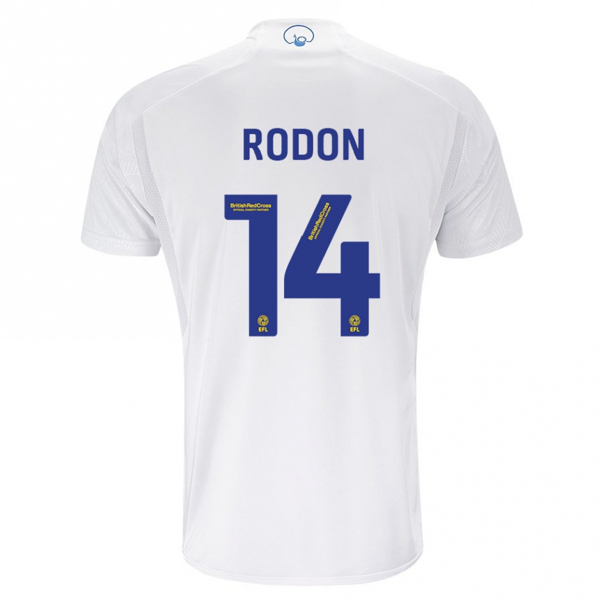 Kids Football Joe Rodon #14 White Home Jersey 2023/24 T-Shirt Canada