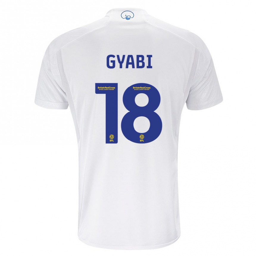 Kids Football Darko Gyabi #18 White Home Jersey 2023/24 T-Shirt Canada