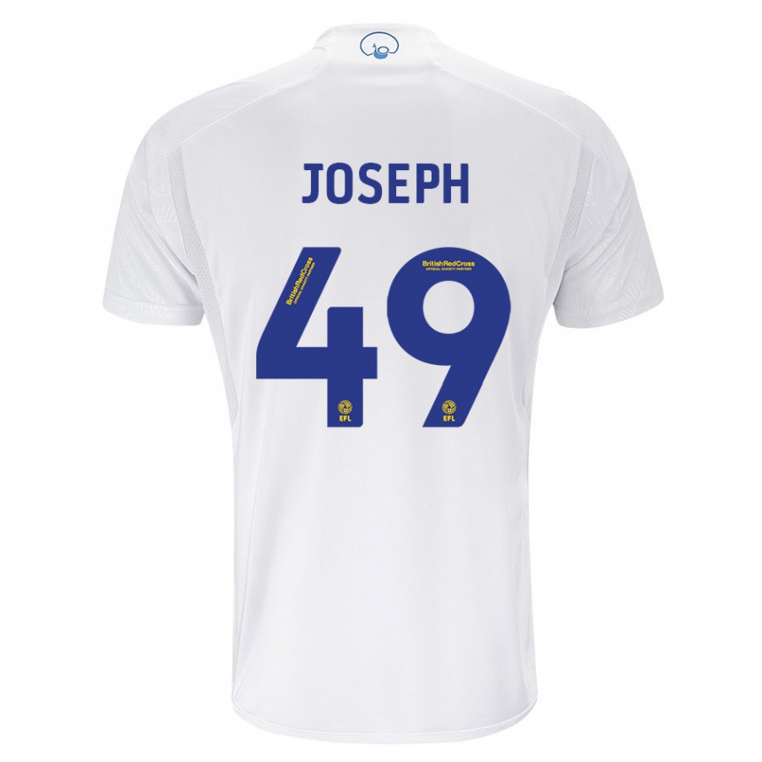 Kids Football Mateo Joseph #49 White Home Jersey 2023/24 T-Shirt Canada