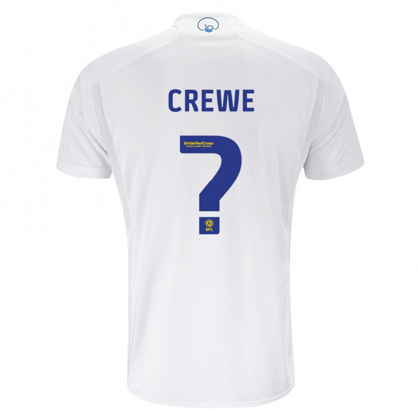 Kids Football Charlie Crewe #0 White Home Jersey 2023/24 T-Shirt Canada