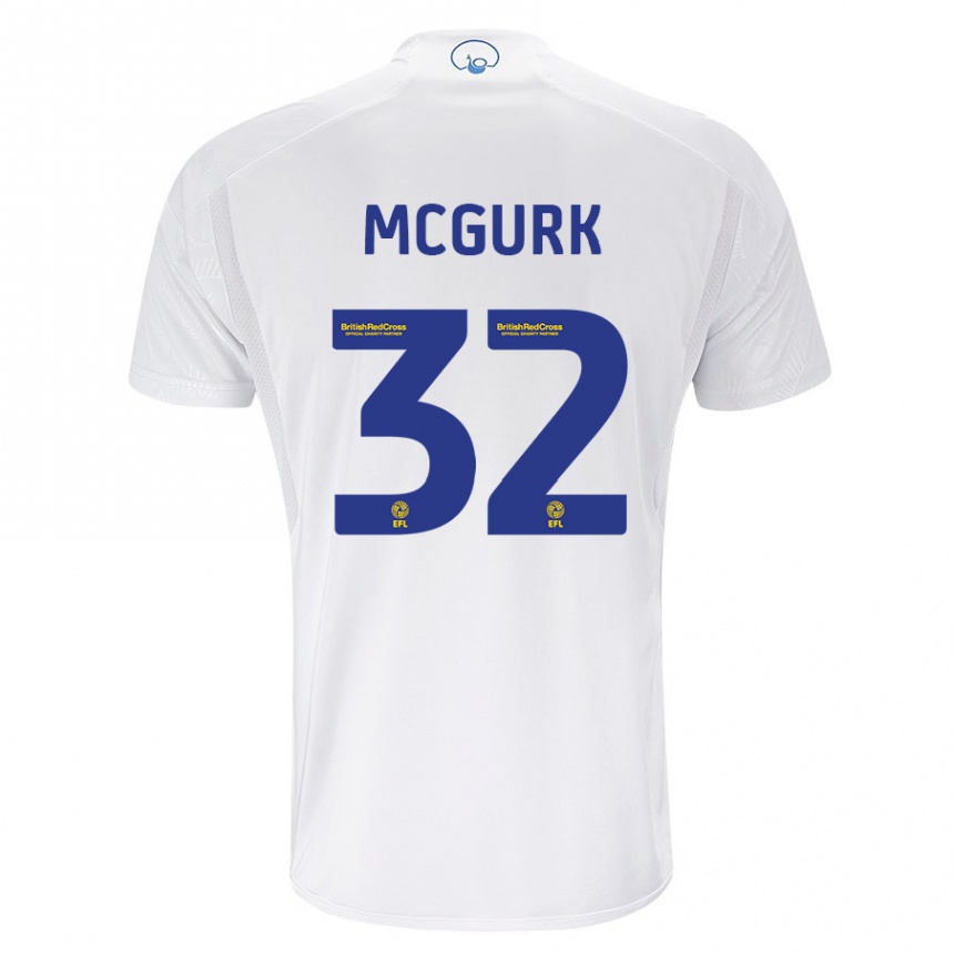 Kids Football Sean Mcgurk #32 White Home Jersey 2023/24 T-Shirt Canada