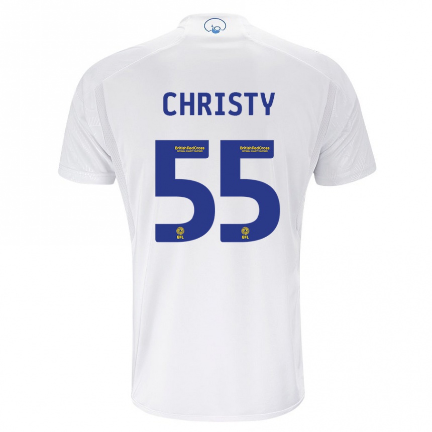 Enfant Football Maillot Harry Christy #55 Blanc Tenues Domicile 2023/24 Canada