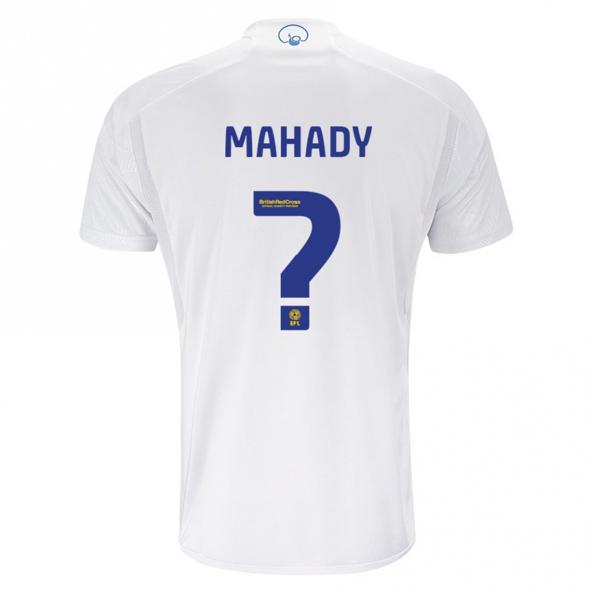 Kids Football Rory Mahady #0 White Home Jersey 2023/24 T-Shirt Canada