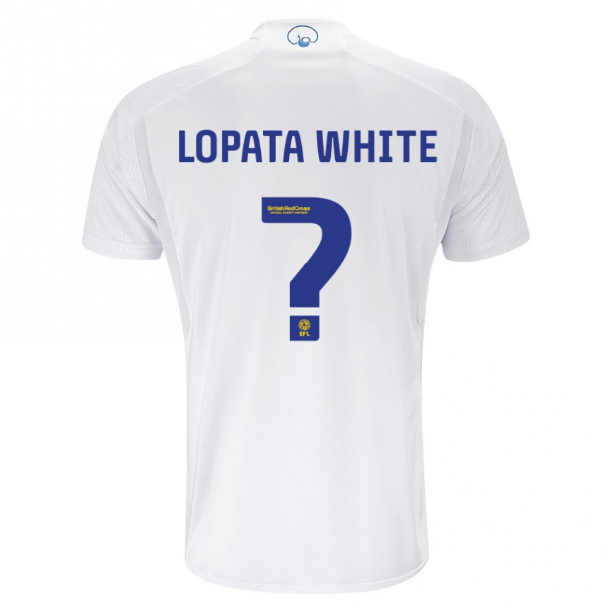 Kids Football Reuben Lopata-White #0 White Home Jersey 2023/24 T-Shirt Canada