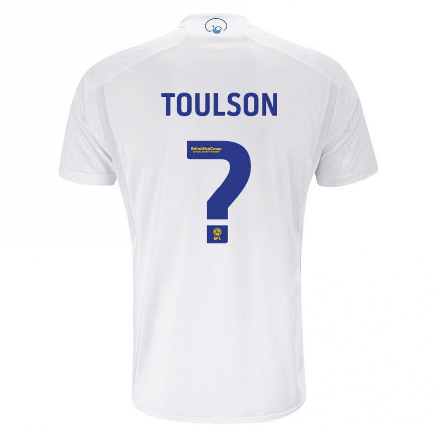 Kids Football Daniel Toulson #0 White Home Jersey 2023/24 T-Shirt Canada