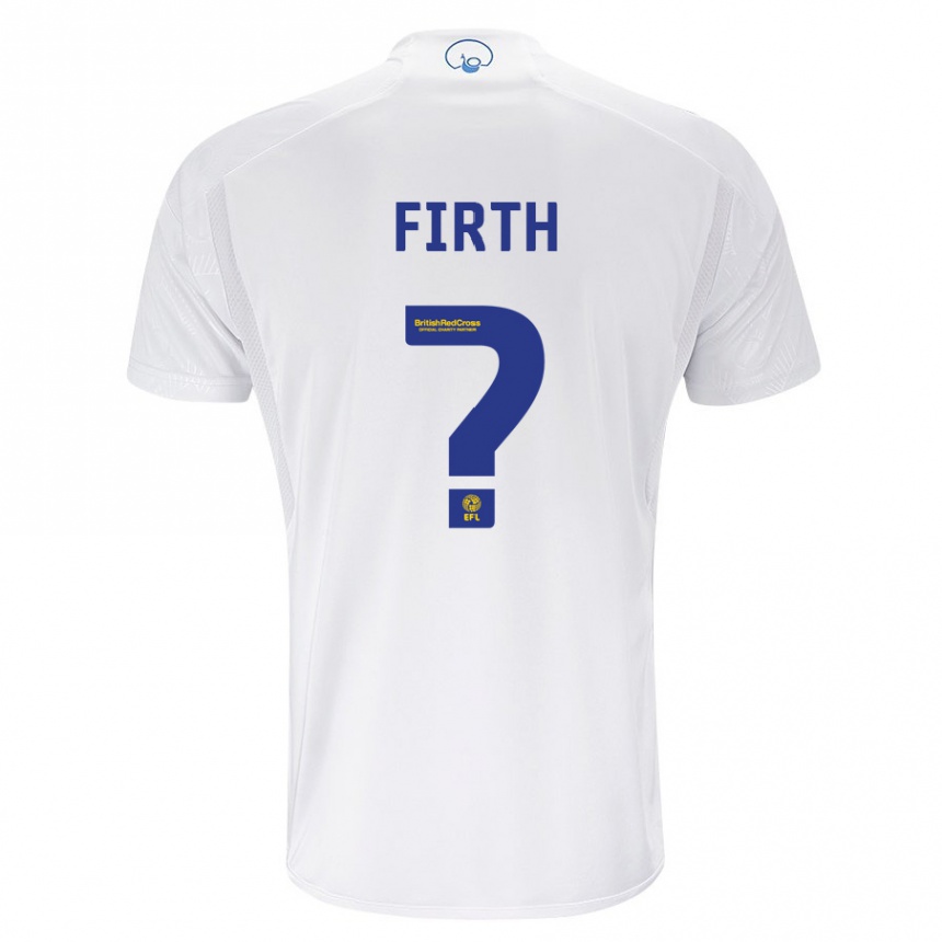 Kids Football Will Firth #0 White Home Jersey 2023/24 T-Shirt Canada