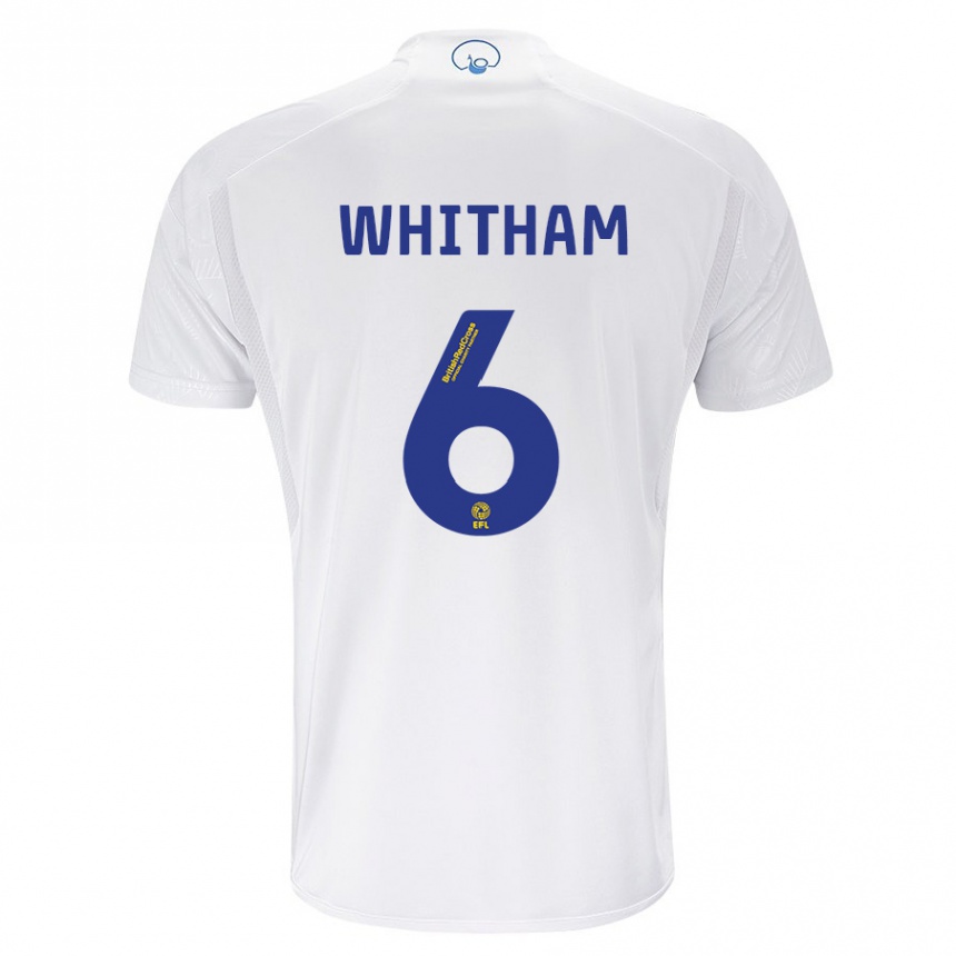 Enfant Football Maillot Danielle Whitham #6 Blanc Tenues Domicile 2023/24 Canada