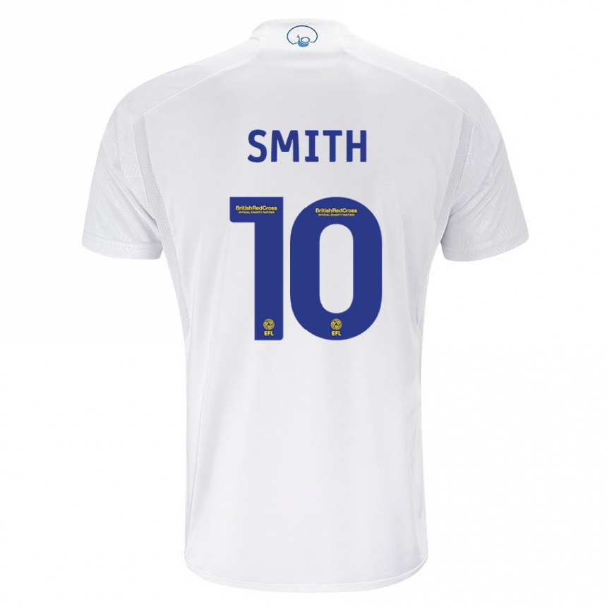 Kids Football Kathryn Smith #10 White Home Jersey 2023/24 T-Shirt Canada