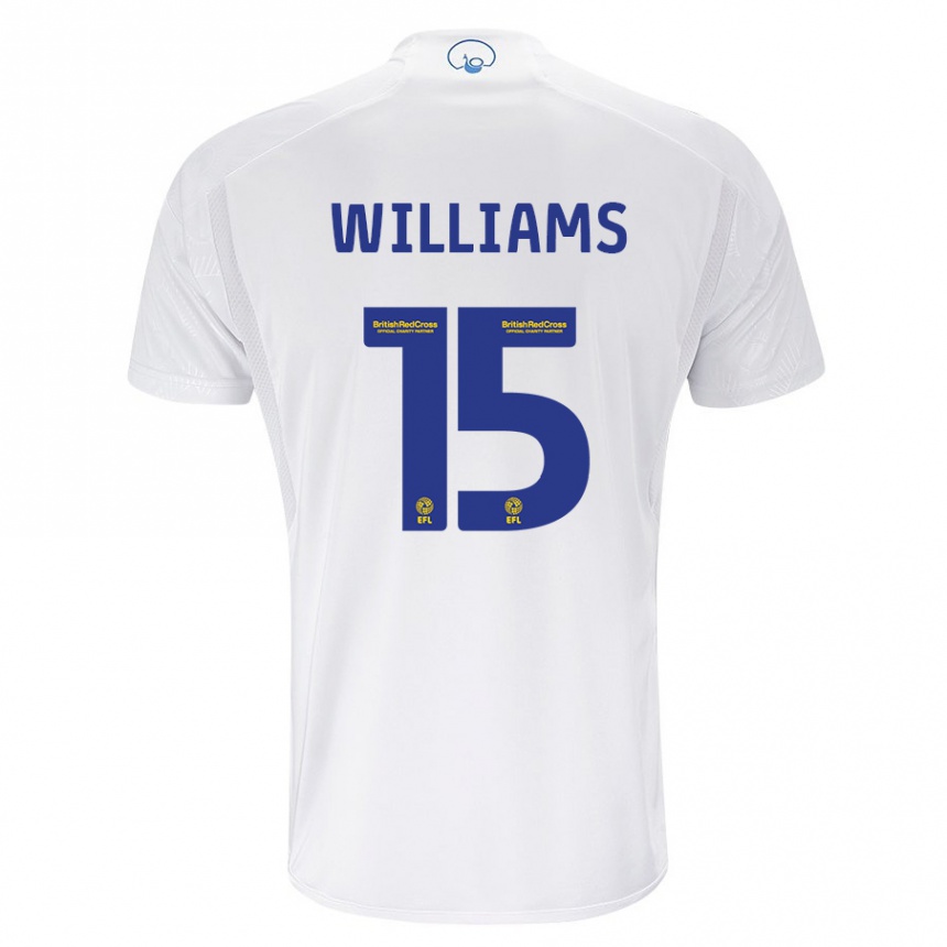 Kids Football Paige Williams #15 White Home Jersey 2023/24 T-Shirt Canada