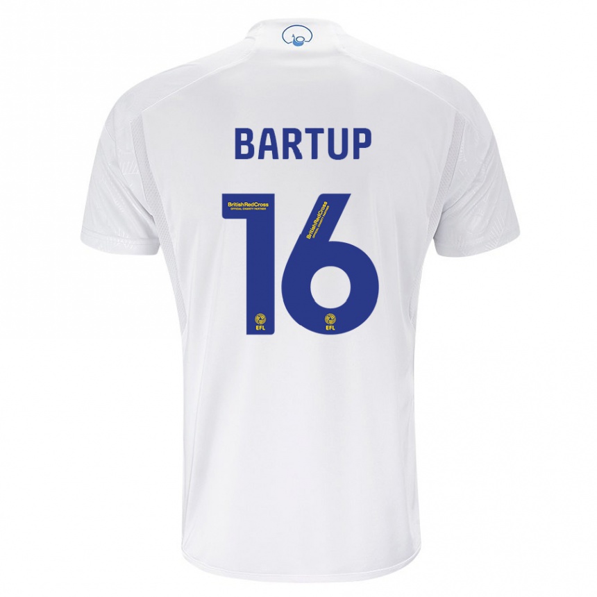 Enfant Football Maillot Laura Bartup #16 Blanc Tenues Domicile 2023/24 Canada