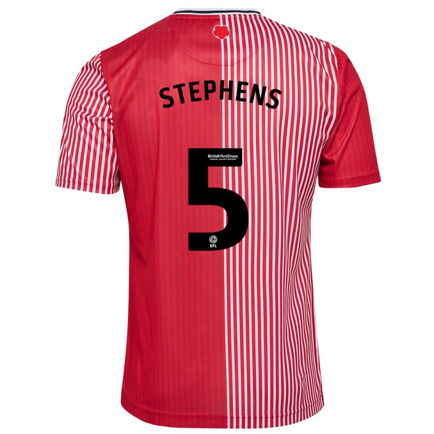 Enfant Football Maillot Jack Stephens #5 Rouge Tenues Domicile 2023/24 Canada