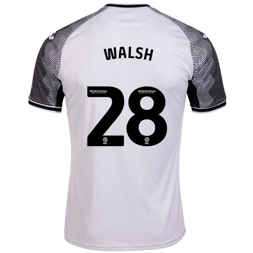 Enfant Football Maillot Liam Walsh #28 Blanc Tenues Domicile 2023/24 Canada