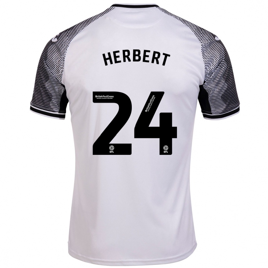 Enfant Football Maillot Chelsea Herbert #24 Blanc Tenues Domicile 2023/24 Canada