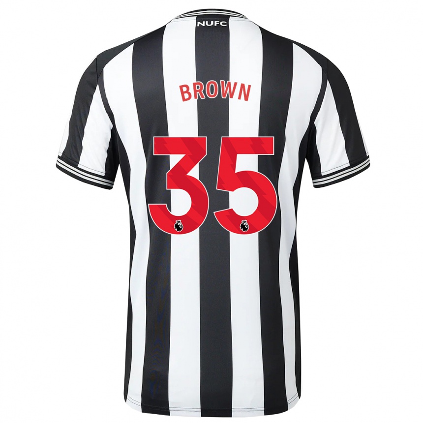 Kids Football Will Brown #35 Black White Home Jersey 2023/24 T-Shirt Canada