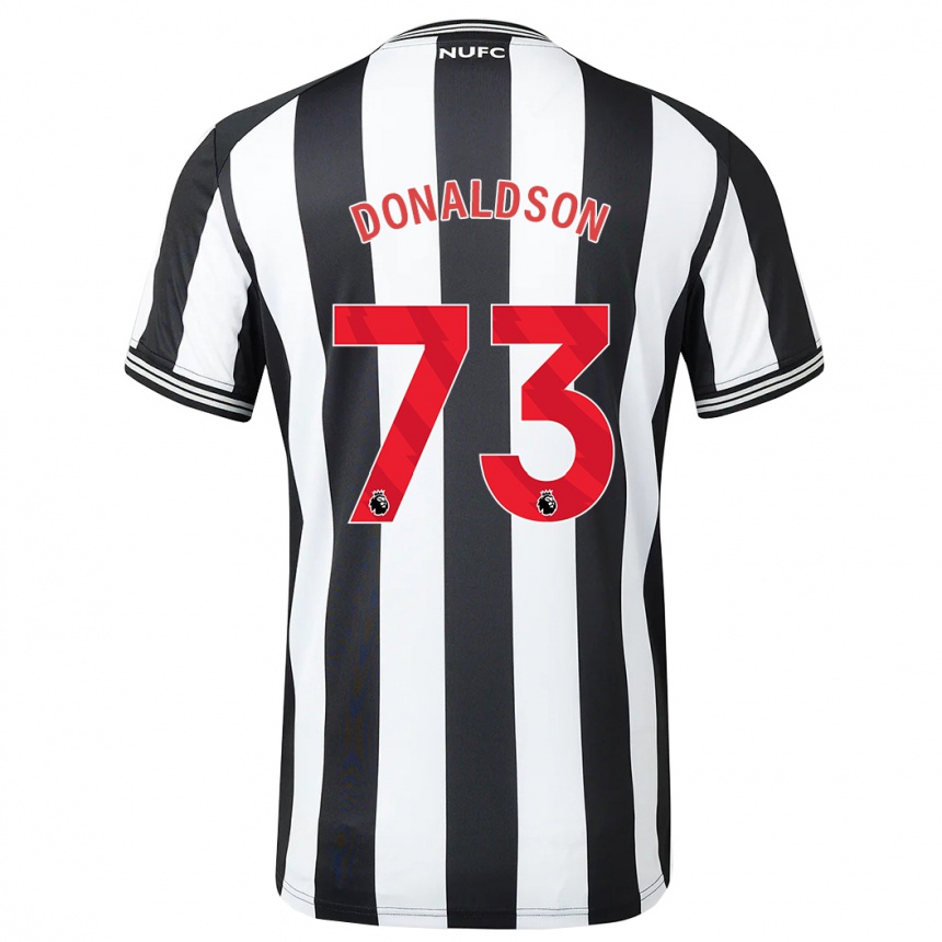 Kids Football Josh Donaldson #73 Black White Home Jersey 2023/24 T-Shirt Canada