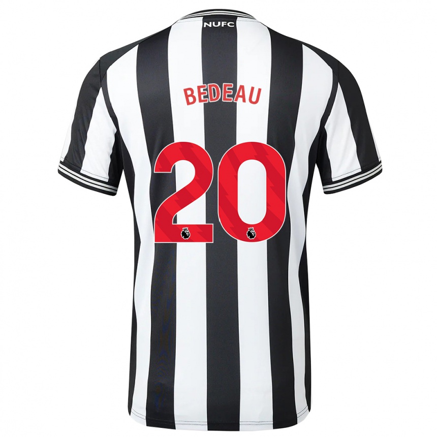 Kids Football Naomi Bedeau #20 Black White Home Jersey 2023/24 T-Shirt Canada