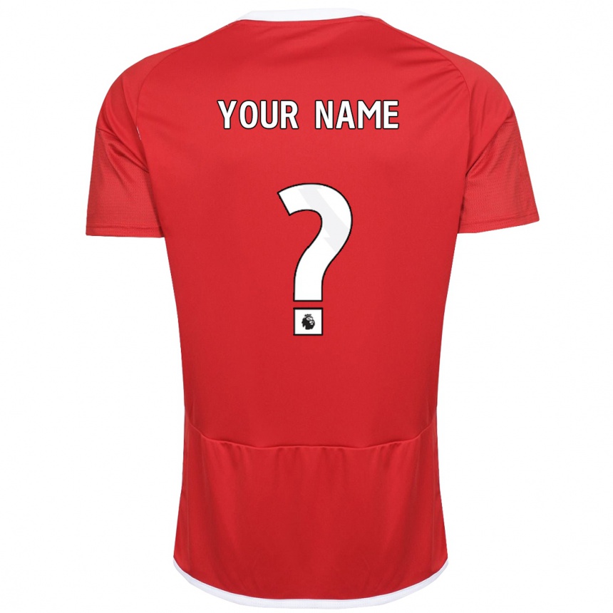 Kids Football Your Name #0 Red Home Jersey 2023/24 T-Shirt Canada