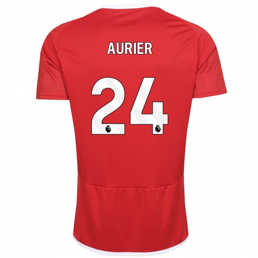 Enfant Football Maillot Serge Aurier #24 Rouge Tenues Domicile 2023/24 Canada