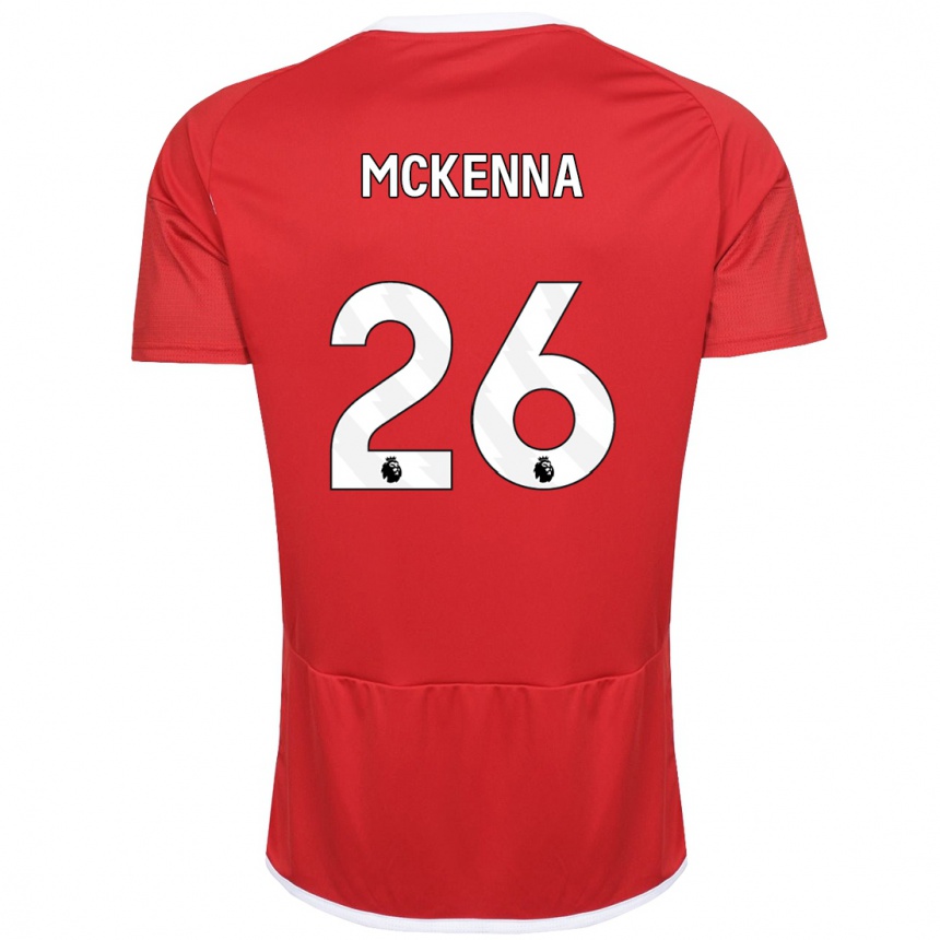 Kids Football Scott Mckenna #26 Red Home Jersey 2023/24 T-Shirt Canada