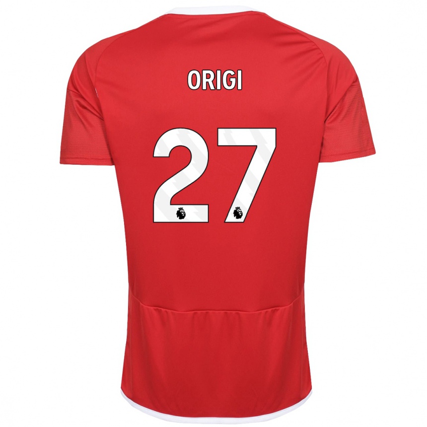 Enfant Football Maillot Divock Origi #27 Rouge Tenues Domicile 2023/24 Canada