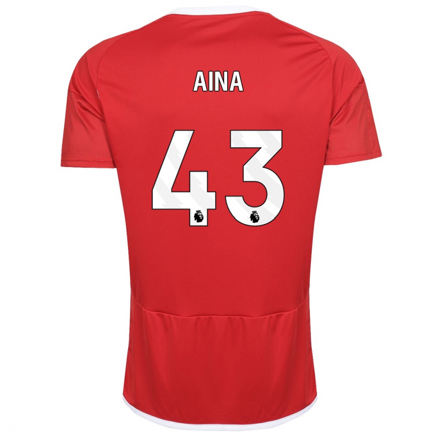 Enfant Football Maillot Ola Aina #43 Rouge Tenues Domicile 2023/24 Canada