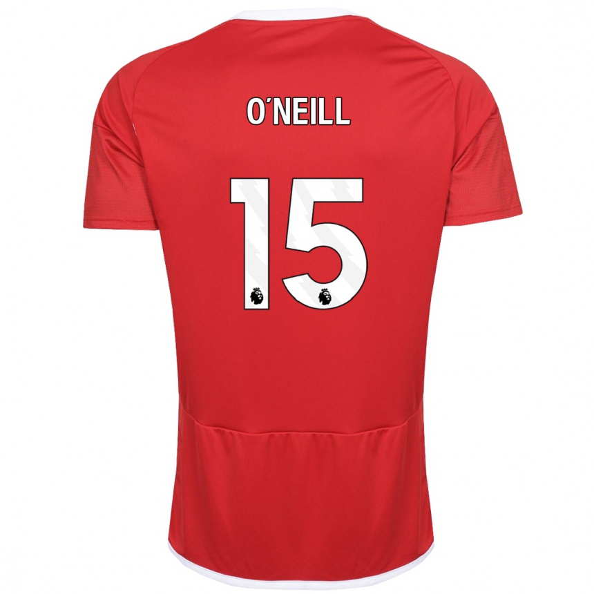 Kids Football Laura-Jayne O'neill #15 Red Home Jersey 2023/24 T-Shirt Canada