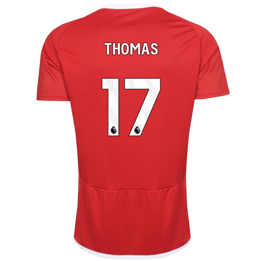 Kids Football Freya Thomas #17 Red Home Jersey 2023/24 T-Shirt Canada