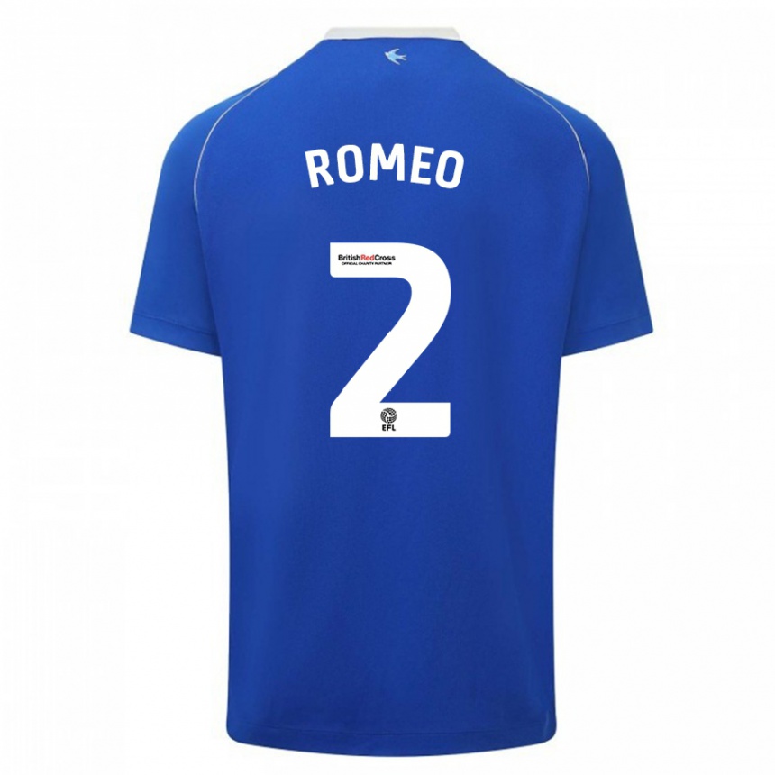 Kids Football Mahlon Romeo #2 Blue Home Jersey 2023/24 T-Shirt Canada