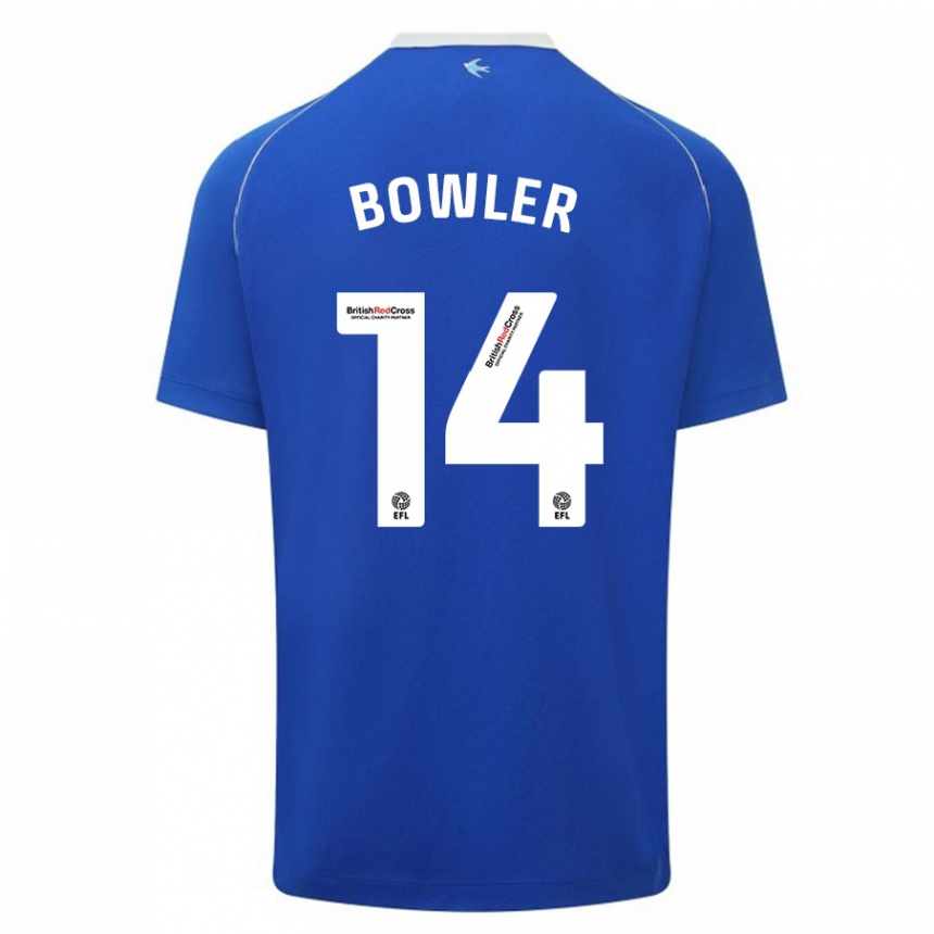 Kids Football Josh Bowler #14 Blue Home Jersey 2023/24 T-Shirt Canada