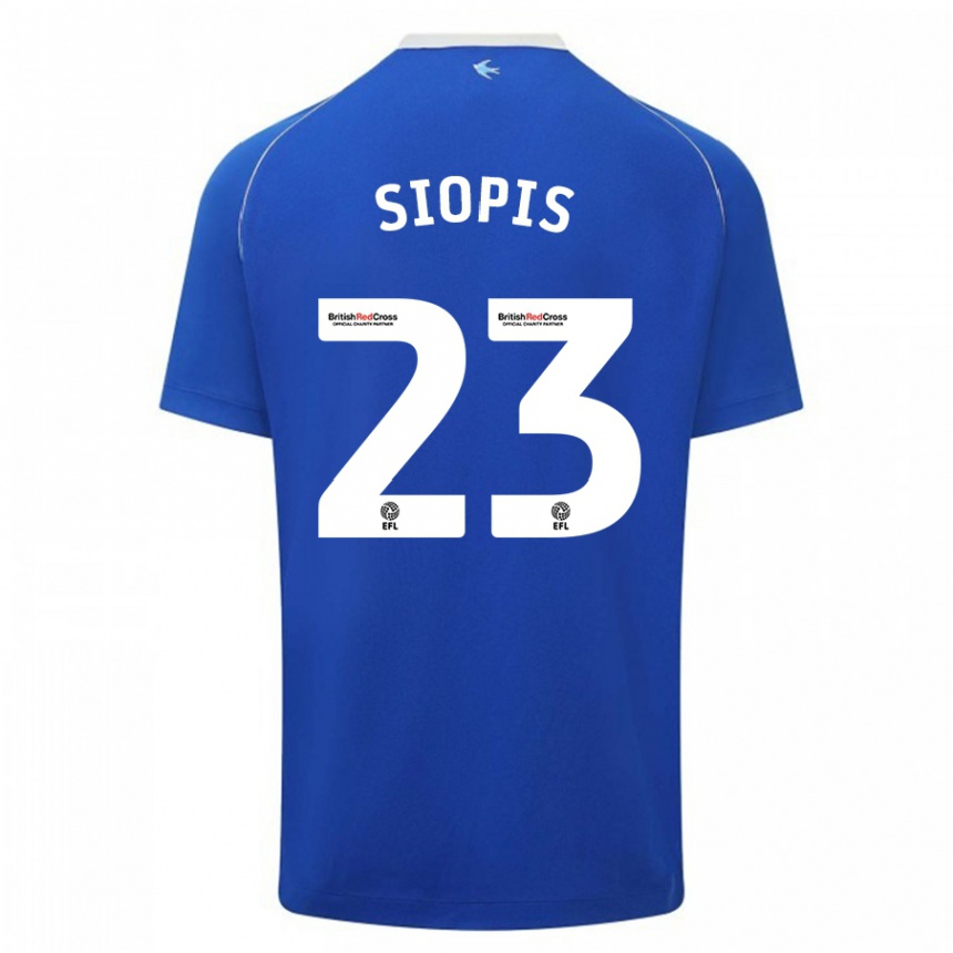 Enfant Football Maillot Manolis Siopis #23 Bleu Tenues Domicile 2023/24 Canada