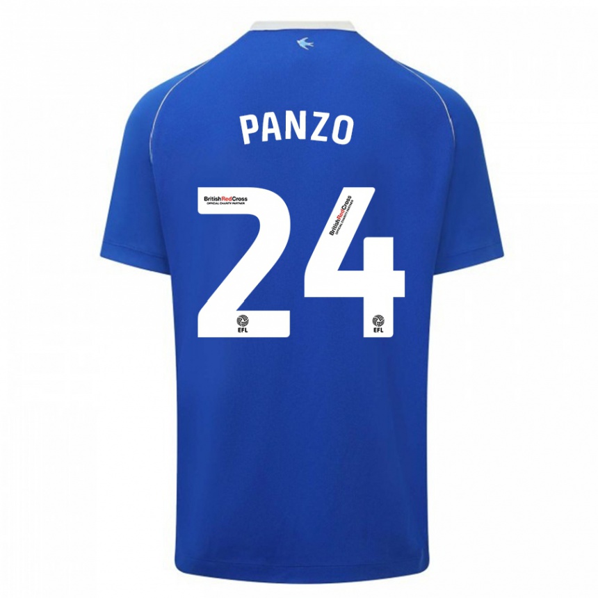 Enfant Football Maillot Jonathan Panzo #24 Bleu Tenues Domicile 2023/24 Canada