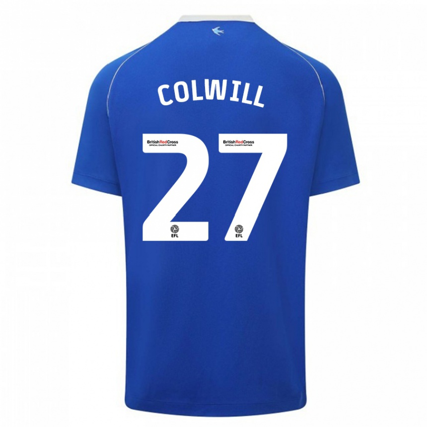 Enfant Football Maillot Rubin Colwill #27 Bleu Tenues Domicile 2023/24 Canada