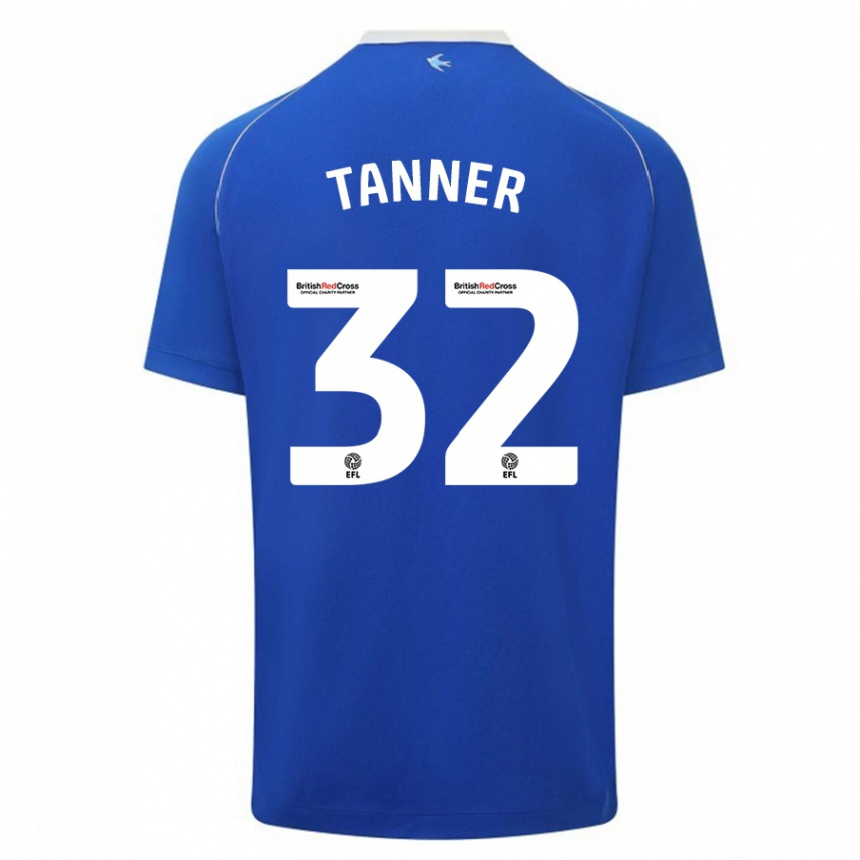 Enfant Football Maillot Ollie Tanner #32 Bleu Tenues Domicile 2023/24 Canada