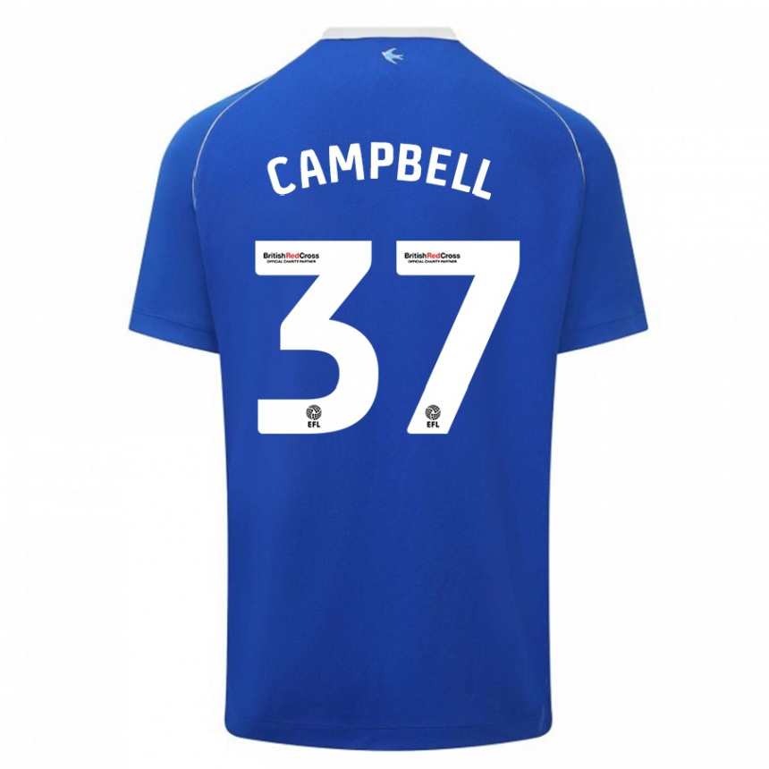 Kids Football Vontae Daley-Campbell #37 Blue Home Jersey 2023/24 T-Shirt Canada