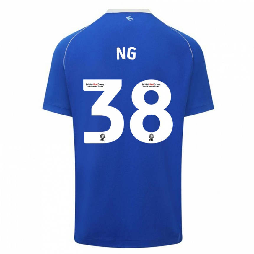 Kids Football Perry Ng #38 Blue Home Jersey 2023/24 T-Shirt Canada