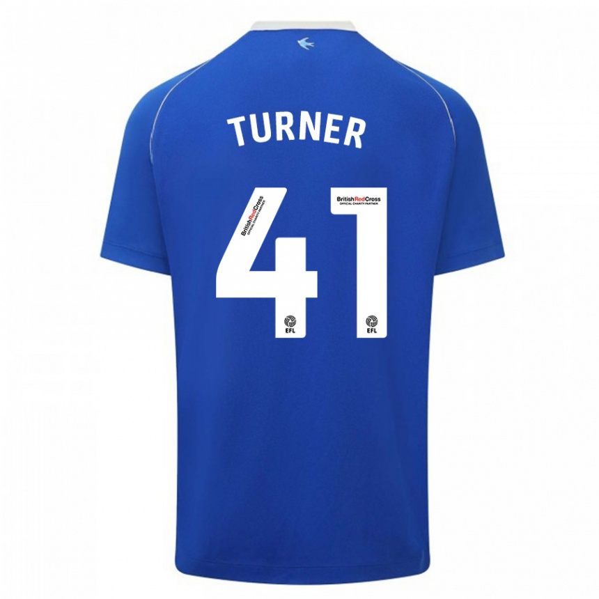 Kids Football Matthew Turner #41 Blue Home Jersey 2023/24 T-Shirt Canada