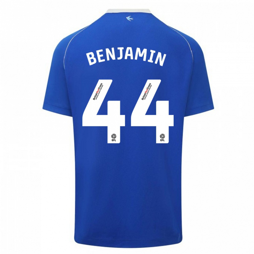 Enfant Football Maillot Xavier Benjamin #44 Bleu Tenues Domicile 2023/24 Canada