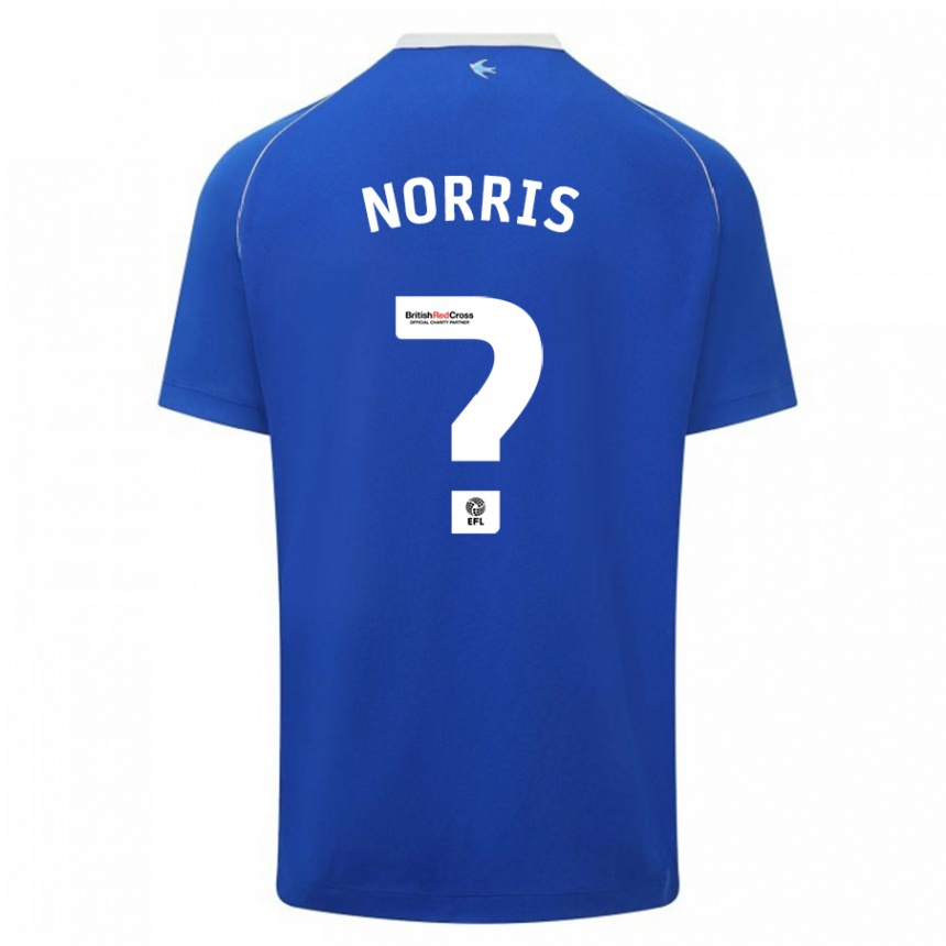 Kids Football Jacob Norris #0 Blue Home Jersey 2023/24 T-Shirt Canada