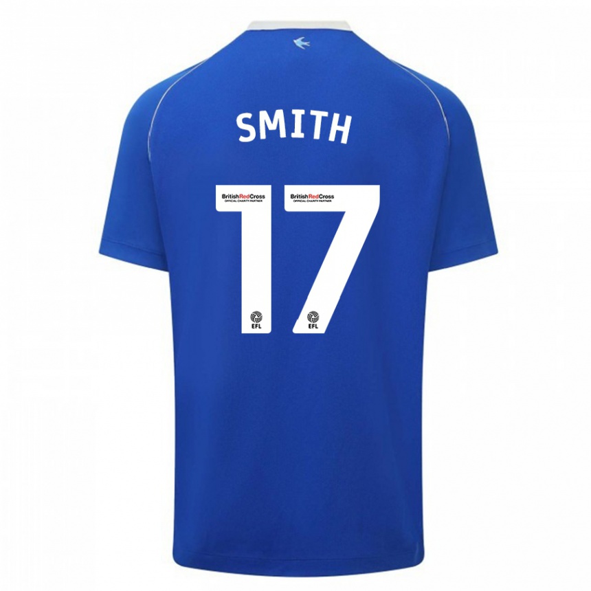 Enfant Football Maillot Hollie Smith #17 Bleu Tenues Domicile 2023/24 Canada