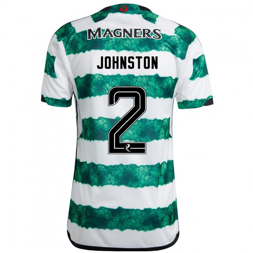 Kids Football Alistair Johnston #2 Green Home Jersey 2023/24 T-Shirt Canada