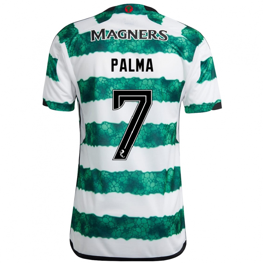 Kids Football Luis Palma #7 Green Home Jersey 2023/24 T-Shirt Canada