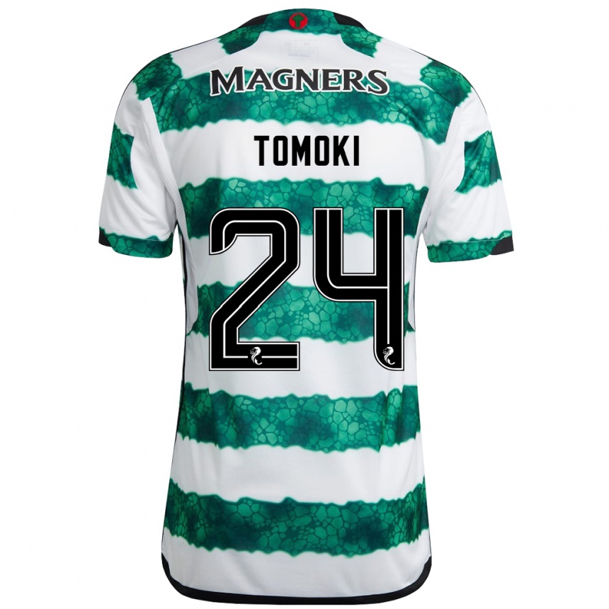 Enfant Football Maillot Tomoki Iwata #24 Vert Tenues Domicile 2023/24 Canada