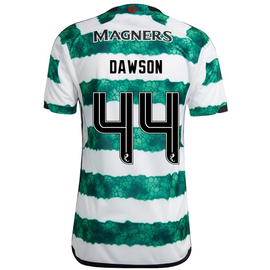 Kids Football Joey Dawson #44 Green Home Jersey 2023/24 T-Shirt Canada