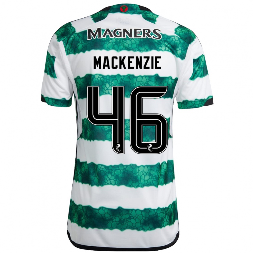 Enfant Football Maillot Magnus Mackenzie #46 Vert Tenues Domicile 2023/24 Canada