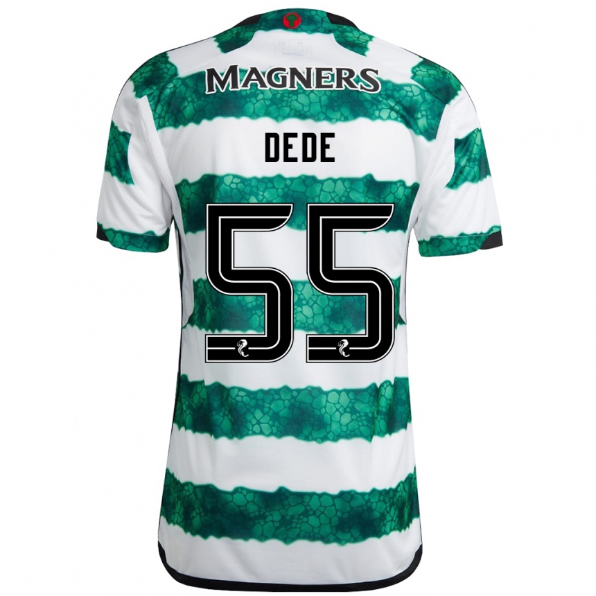 Kids Football Josh Dede #55 Green Home Jersey 2023/24 T-Shirt Canada