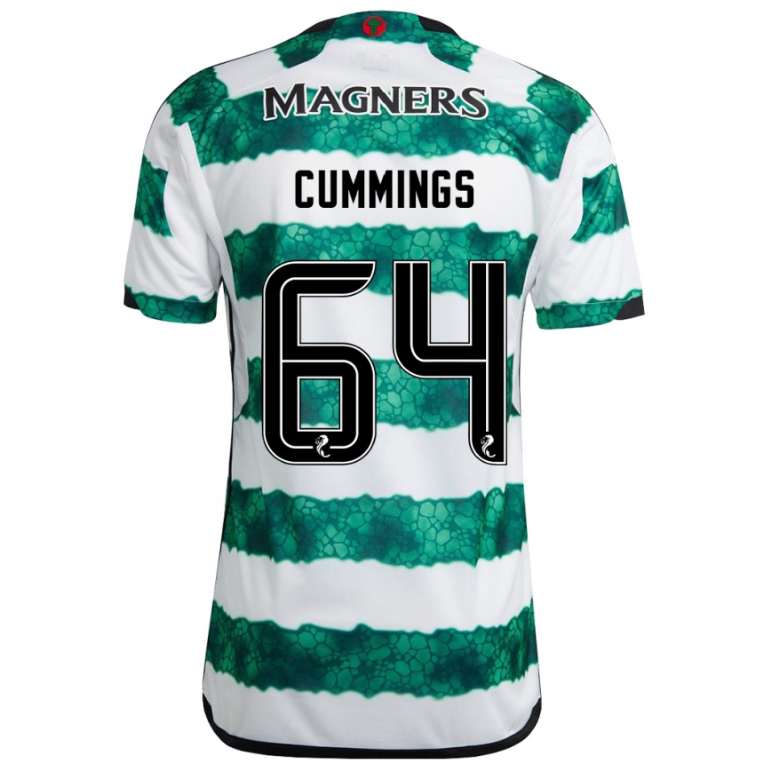 Kids Football Daniel Cummings #64 Green Home Jersey 2023/24 T-Shirt Canada