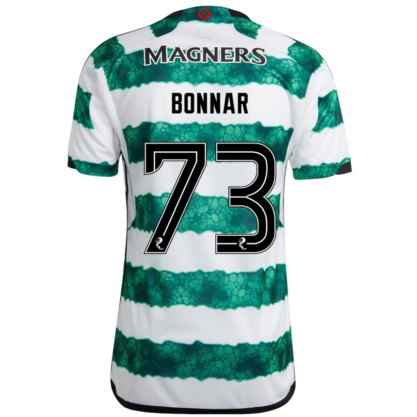 Kids Football Jude Bonnar #73 Green Home Jersey 2023/24 T-Shirt Canada