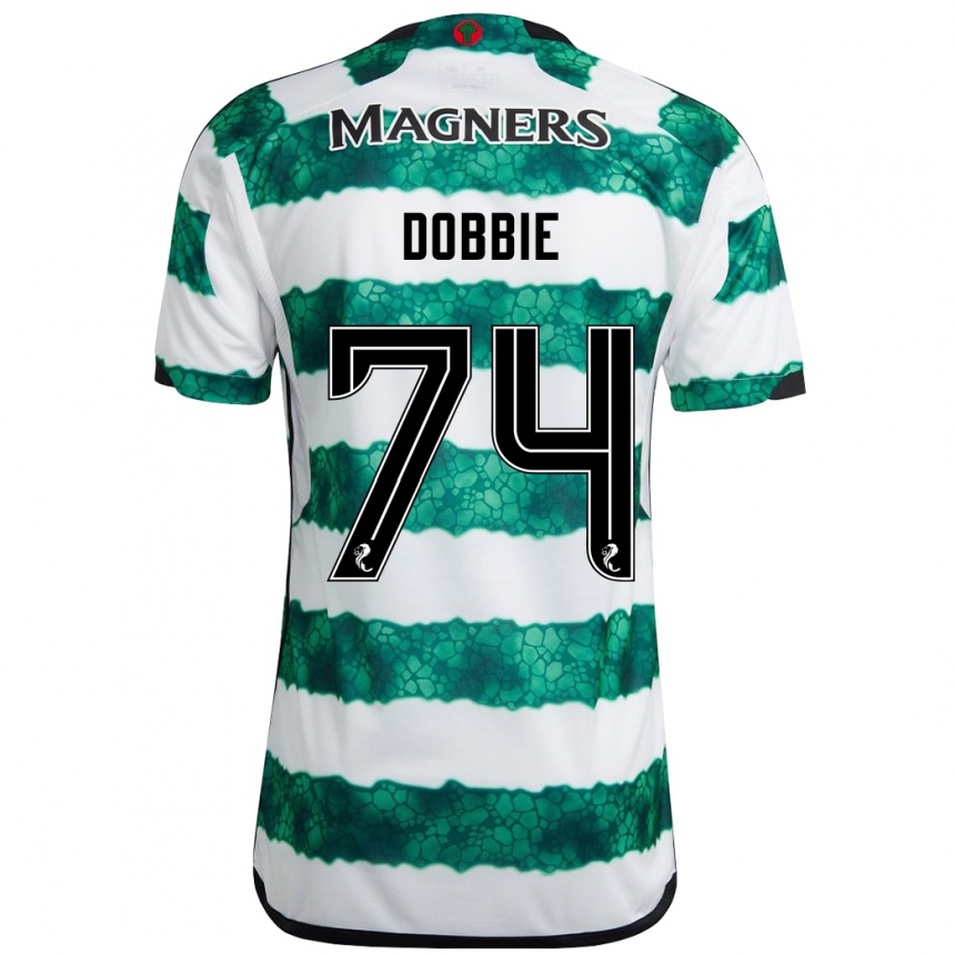 Kids Football Lewis Dobbie #74 Green Home Jersey 2023/24 T-Shirt Canada