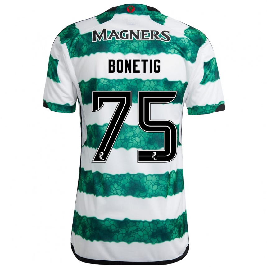 Enfant Football Maillot Liam Bonetig #75 Vert Tenues Domicile 2023/24 Canada